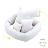 Multifunctional Basket Posing Aid P11 Set of 4 | NB | Rice White